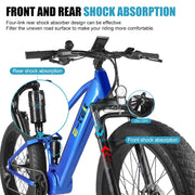 E-Tek Peak Electric Mountain Bike - from DT Scooters