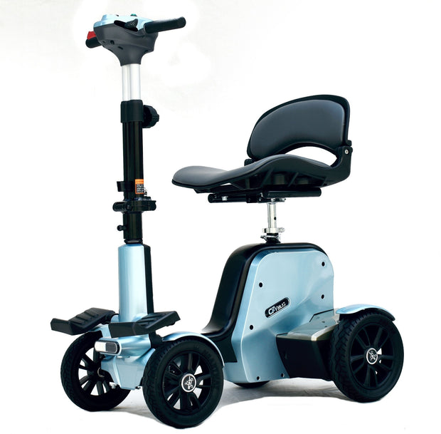 EV Rider CityCruzer 4mph and 30 Miles Range 4 Wheal Electric Mobility Scooter, Blue
